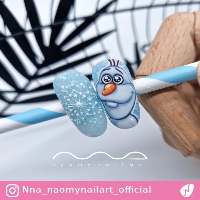 Olaf Frozen Nails